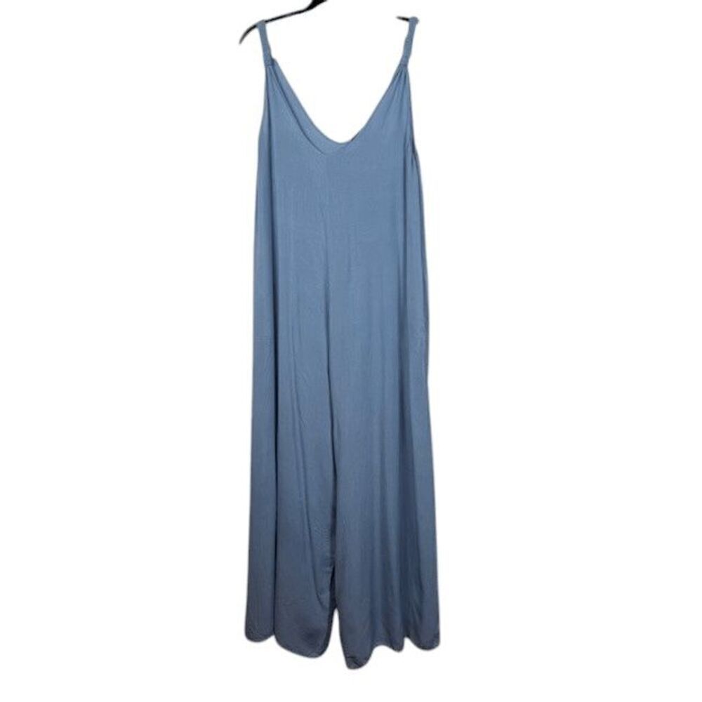 Saks Fifth Avenue Wide Leg Loose Fit Sleeveless‎ Jumper Blue Size XL